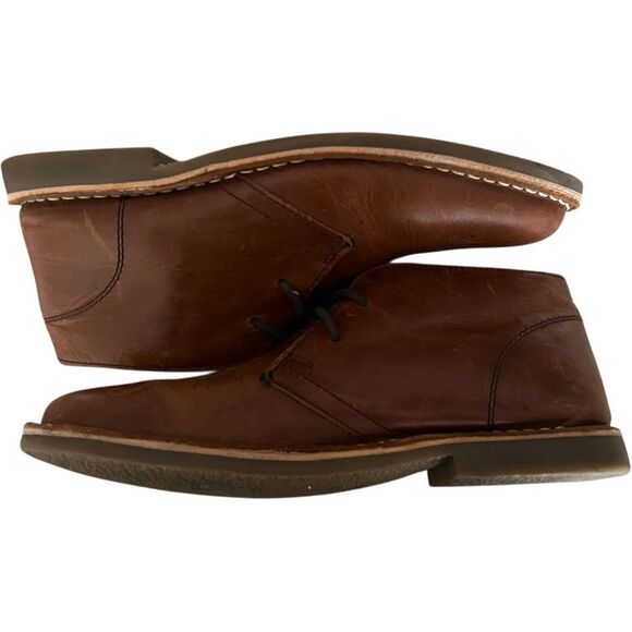 Hawkings McGill Men’s Desert Chukka Boots Size 9 Brown Leather Lace-Up - Picture 4 of 8